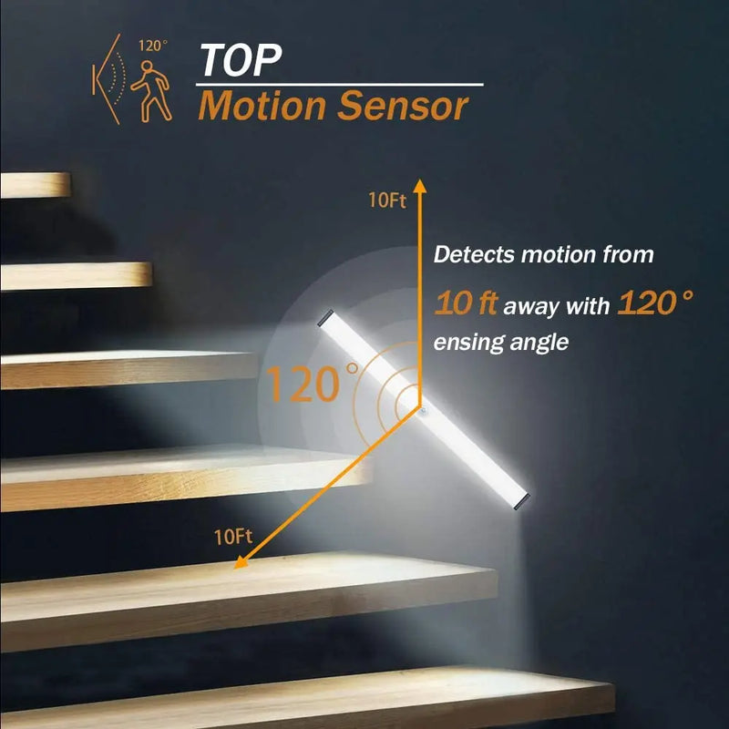 Luz noturna LED sem fio com sensor de movimento