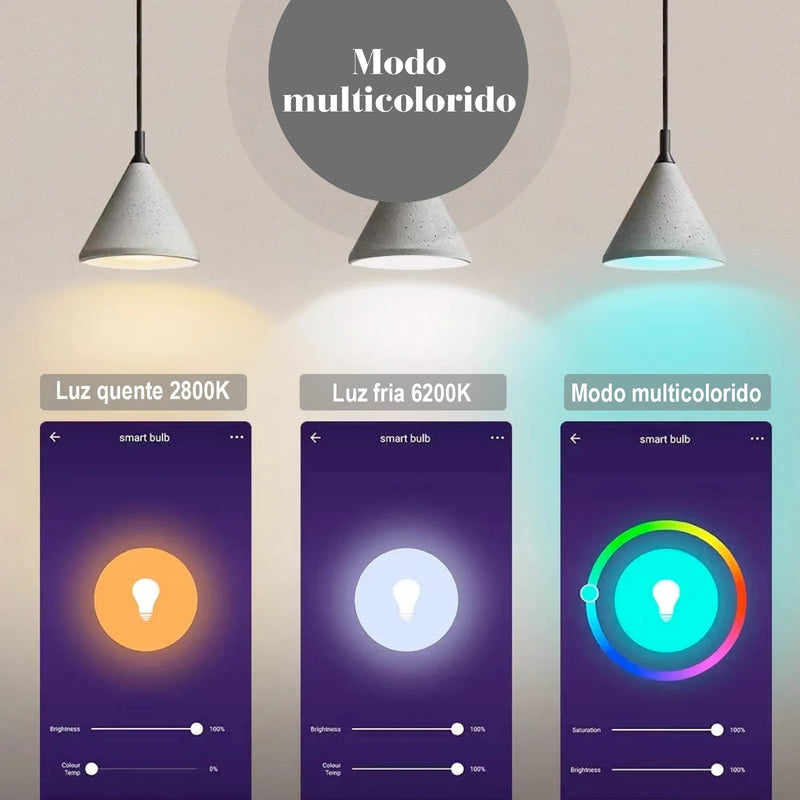 Lâmpada led inteligente 10 Watts